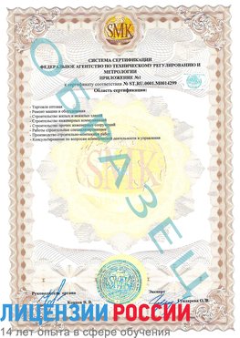Образец сертификата соответствия (приложение) Гремячинск Сертификат ISO 14001